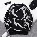 Unisex Chunky-Knit Hoodie - Black