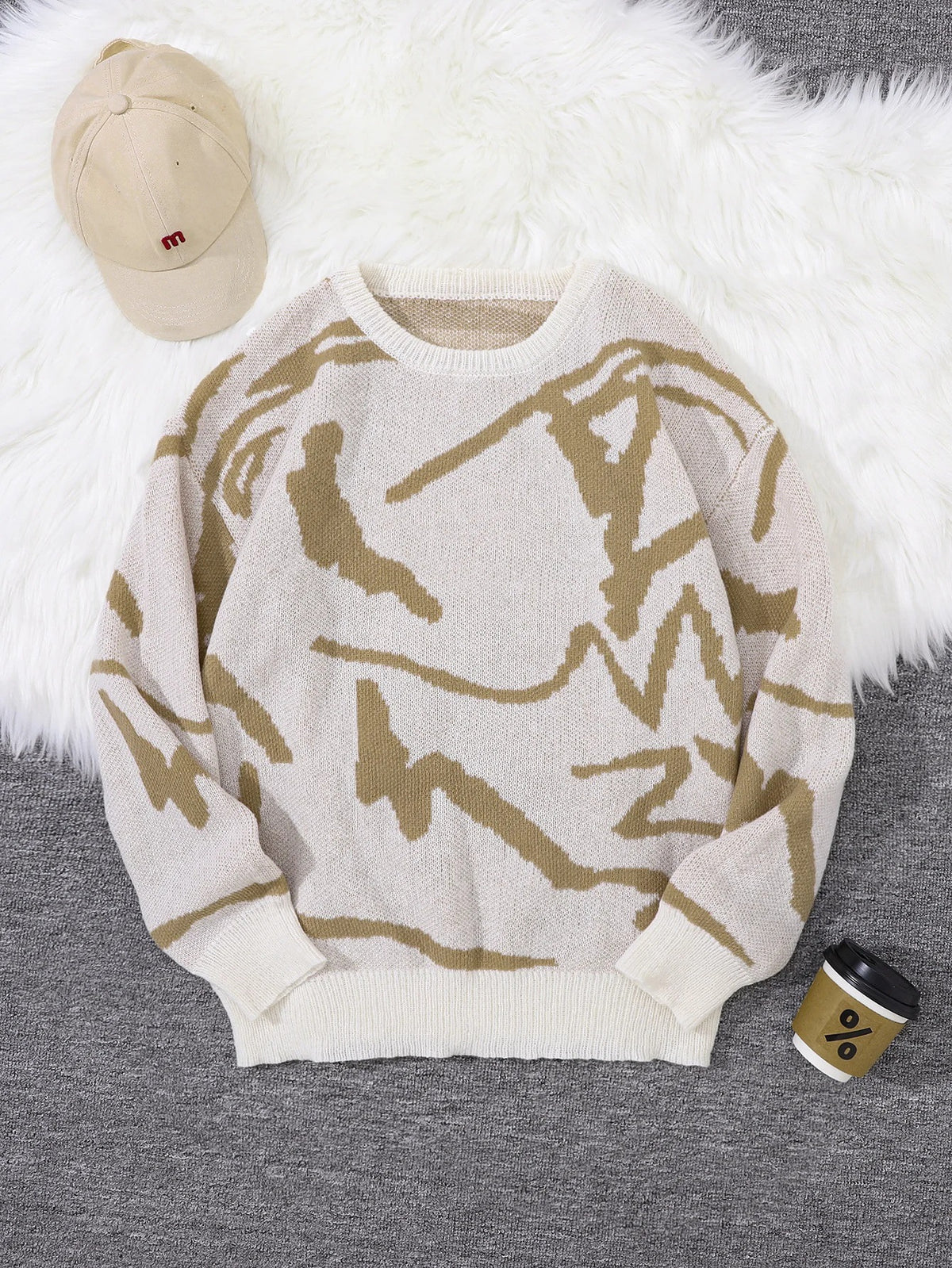 Unisex Chunky-Knit Hoodie - Yellow