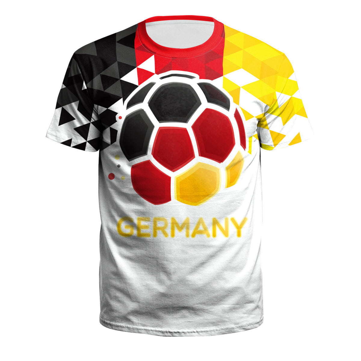 World Cup European Cup Soccer Uniform 3D Printed Short Sleeve Jersey - Germany 2