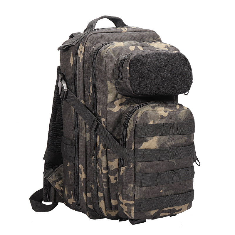 Tactical Camouflage Reinforced Backpack - Black CP