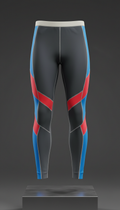 Compression Running Leggings with Mesh Panels