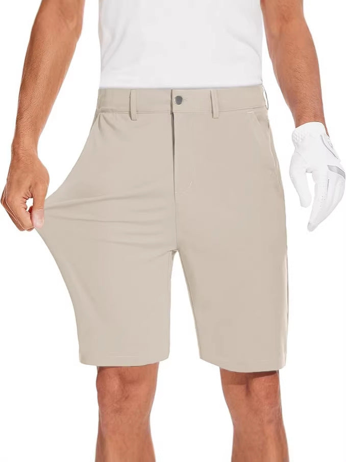 Men's Golf Business Shorts - Khaki color