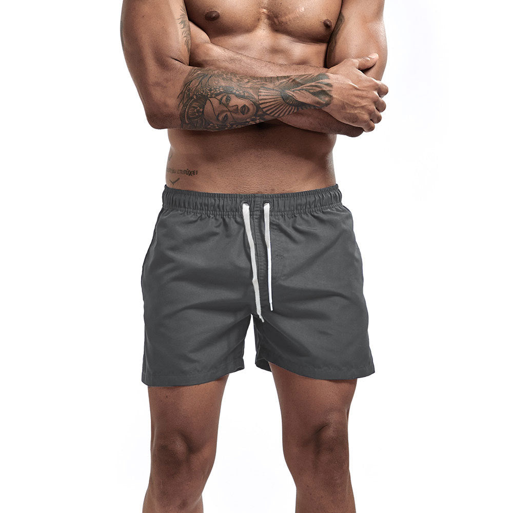 Men's Three-Point Beach Shorts - Grey1