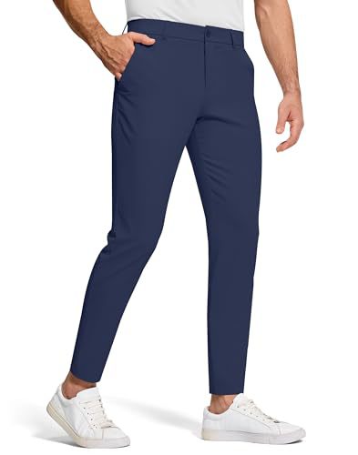 Men's Tennis & Golf Performance Pants - Navy Blue