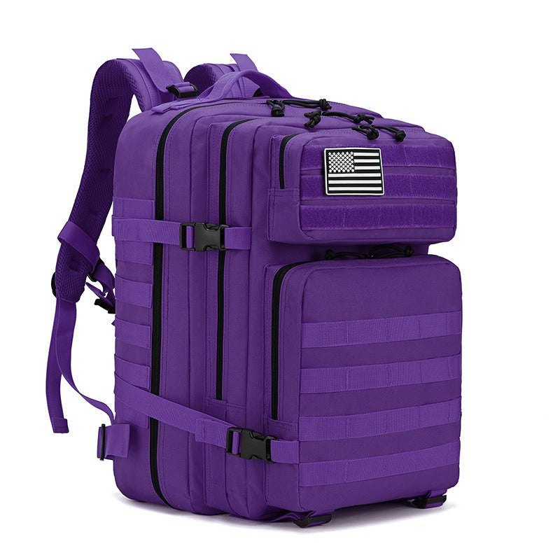45L Tactical Hiking Backpack, Men's and Women's - Purple