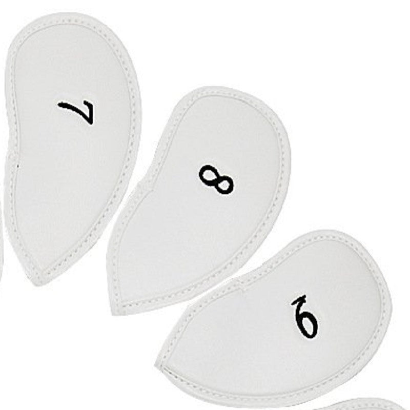 Embroidered Golf Club Caps (12-Piece Set) - White