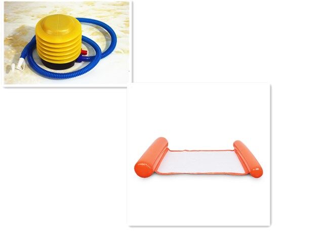 Inflatable Floating Lounge Chair - Orange+air Inflation