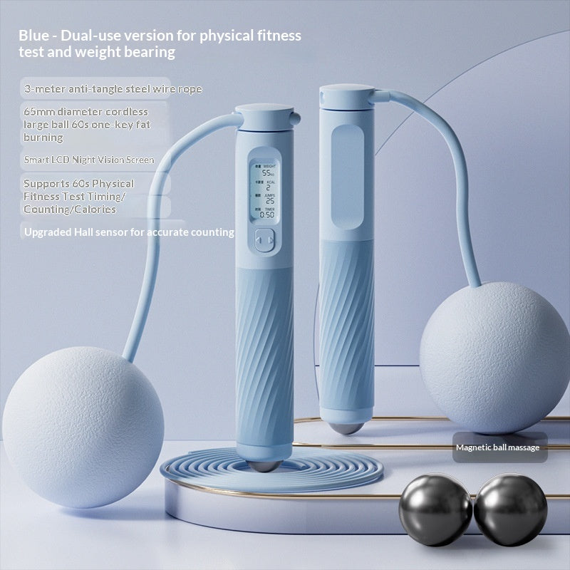 Cordless Magnetic-Bead Massage Rope - Blue