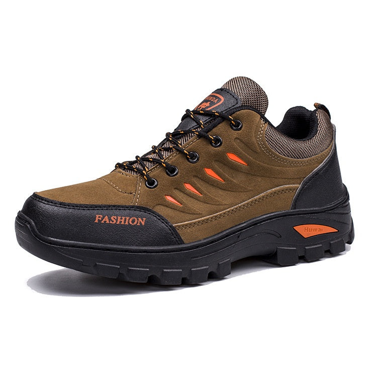 Korean-Style Casual Hiking Sneakers - Brown