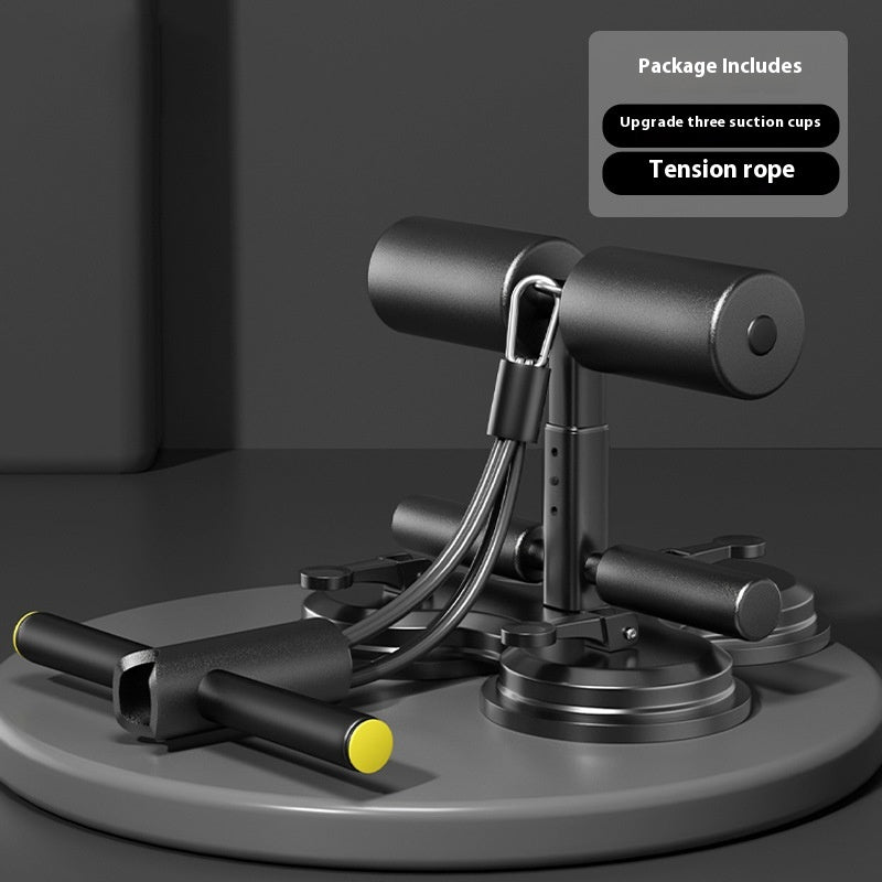 Suction Cup Sit-Up Assist Device - Black Drawstring