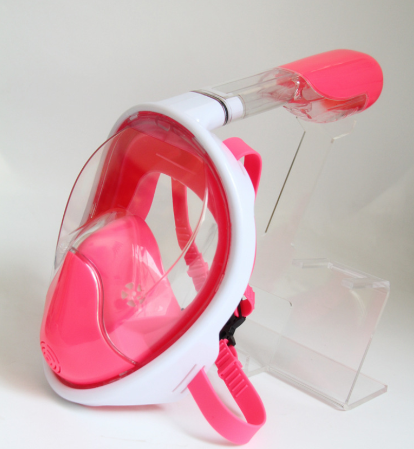 Full-Face Anti-Fog Snorkel Mask - Pink