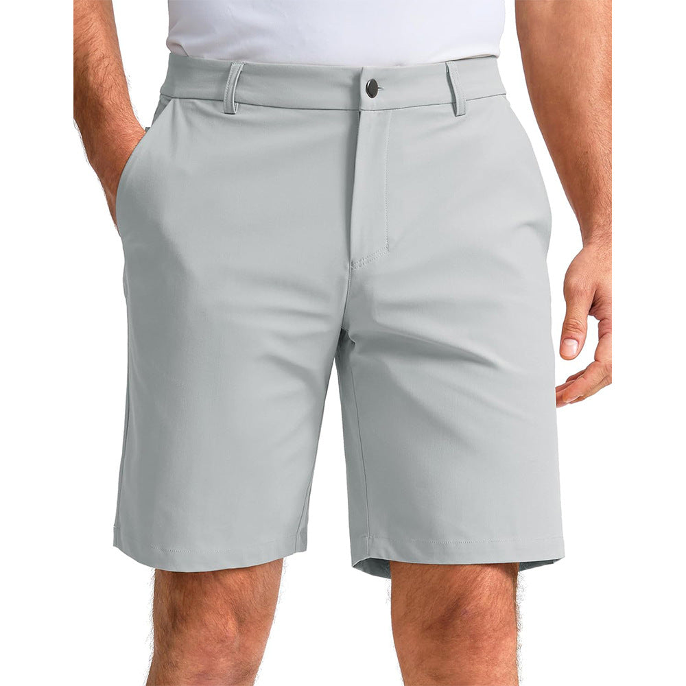 Men's Water-Resistant Golf Shorts - Light Gray