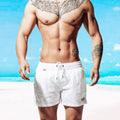 Men's Rainbow Print Beach Shorts