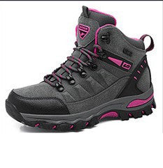 High-Top Comfort Hiking Shoes - Dark gray rose