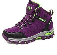 High-Top Comfort Hiking Shoes - Purple
