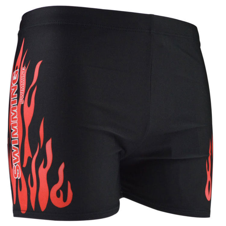 Men's Flame Print Swim Trunks - Prosperous