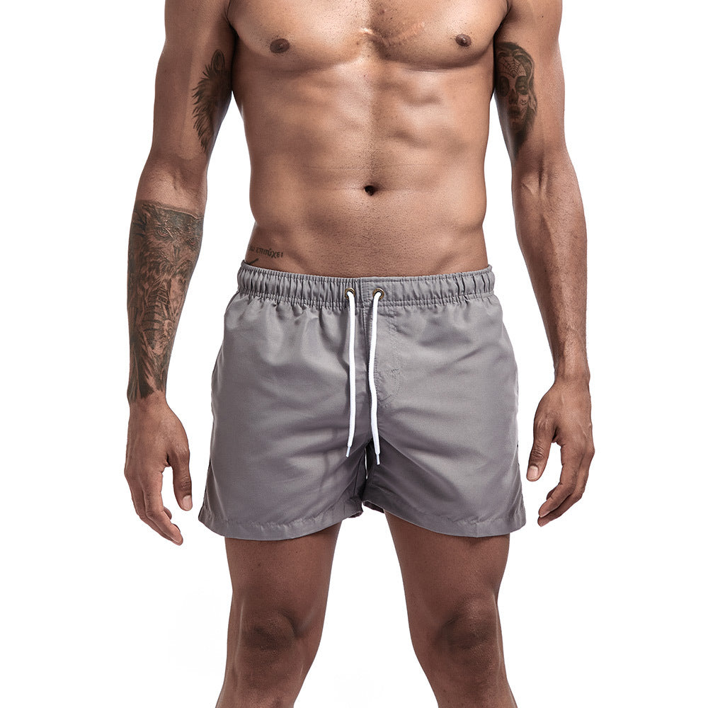 Men's Three-Point Beach Shorts - Grey