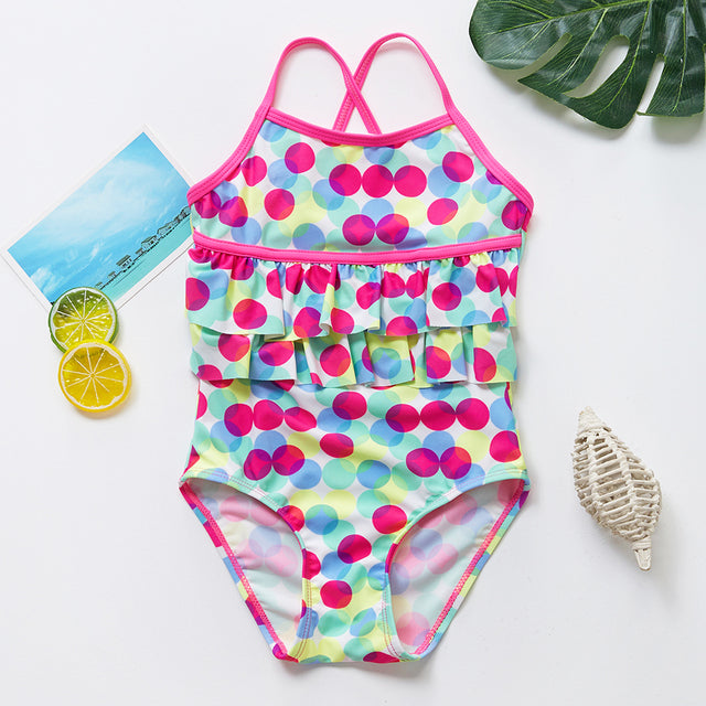 Girls' Summer Swimsuit - Point