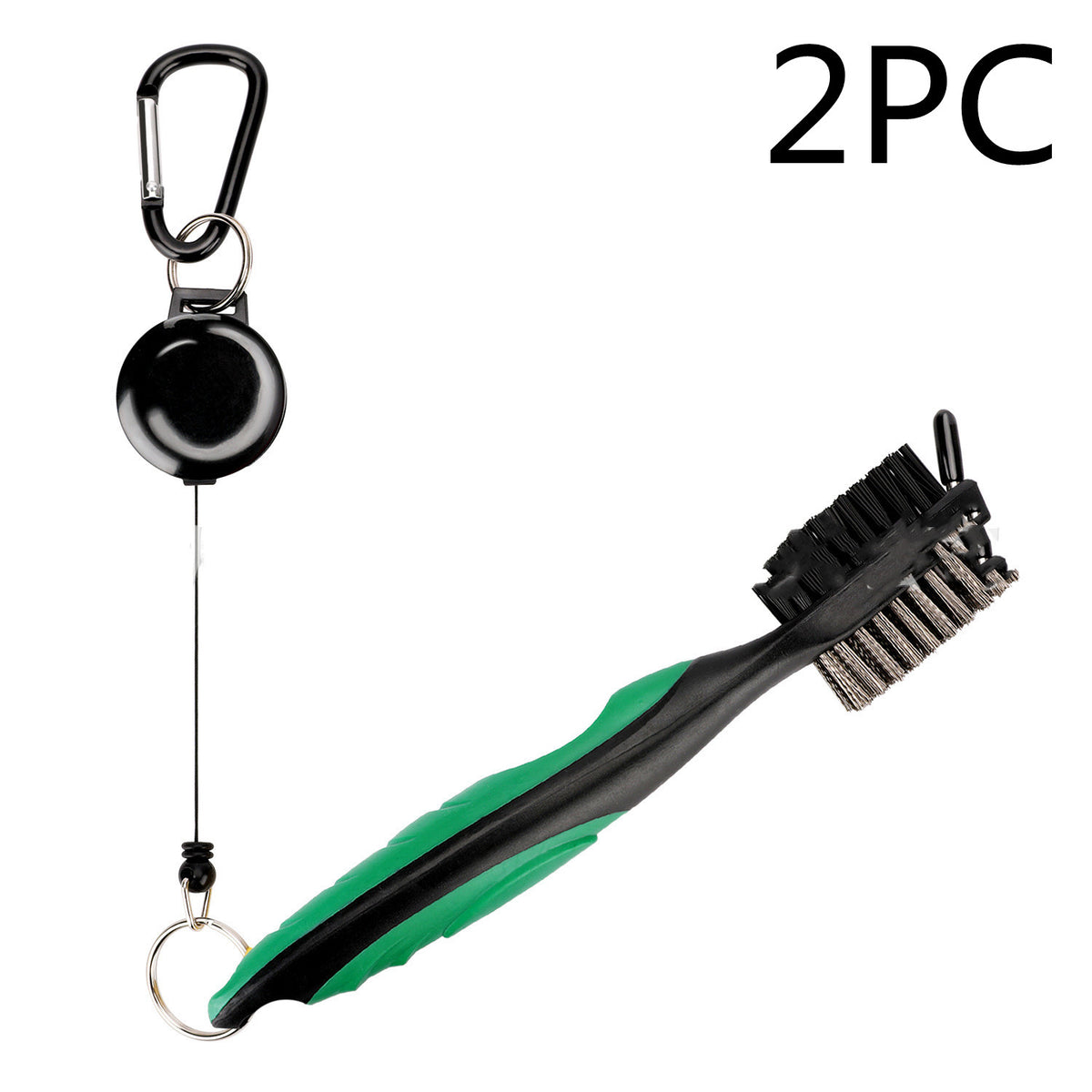 Double-Sided Golf Swing Training Brush - Green 2PC