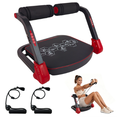 Ab Core Trainer with Resistance Bands - Red