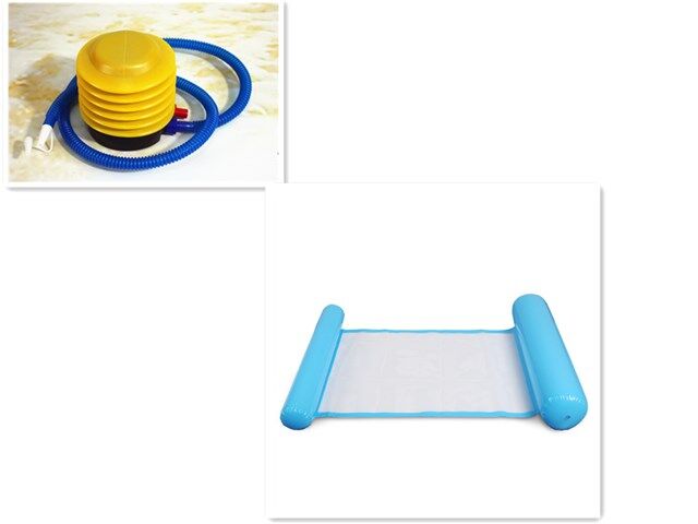 Inflatable Floating Lounge Chair - Blue+air Inflation