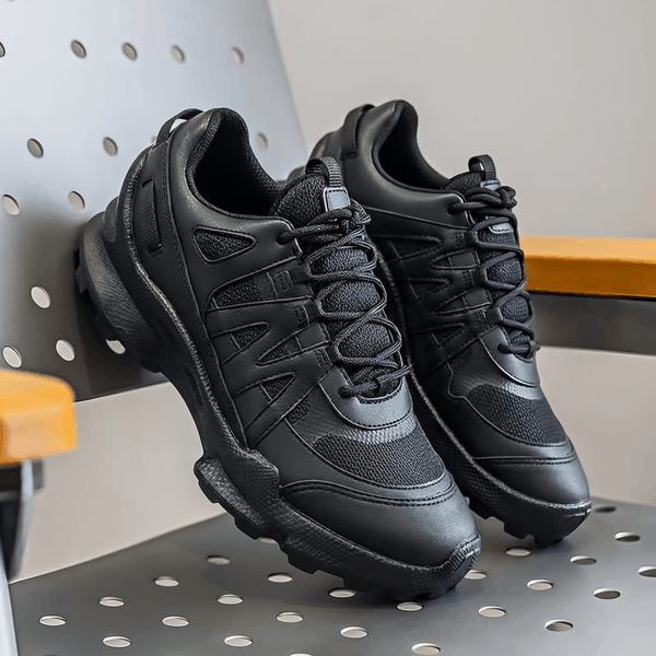 Breathable Cross-Country Walking Shoes - Black