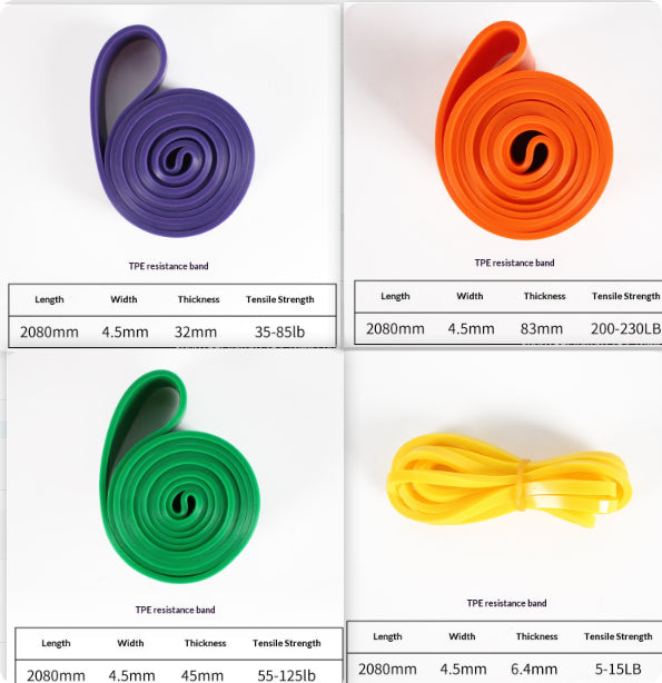 Elastic Pull-Up Assist Resistance Bands - Set1