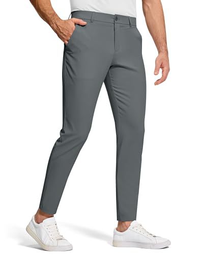 Men's Tennis & Golf Performance Pants - Dark Gray