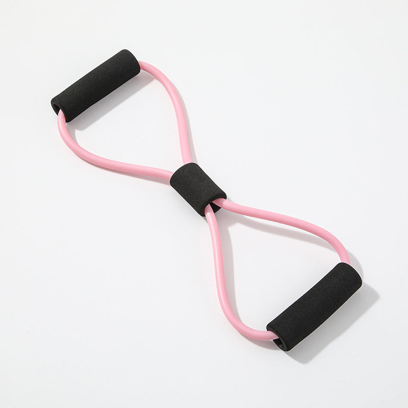 Yoga & Pilates Stretch Resistance Band - Pink Black