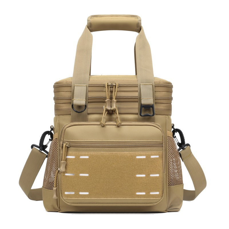 Large Capacity Outdoor Picnic Cooler Bag - Khaki