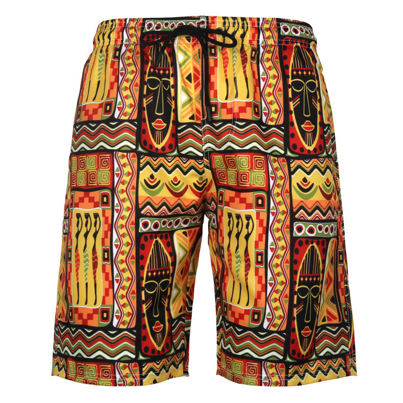 Men's Octopus Print Beach Shorts - 5style