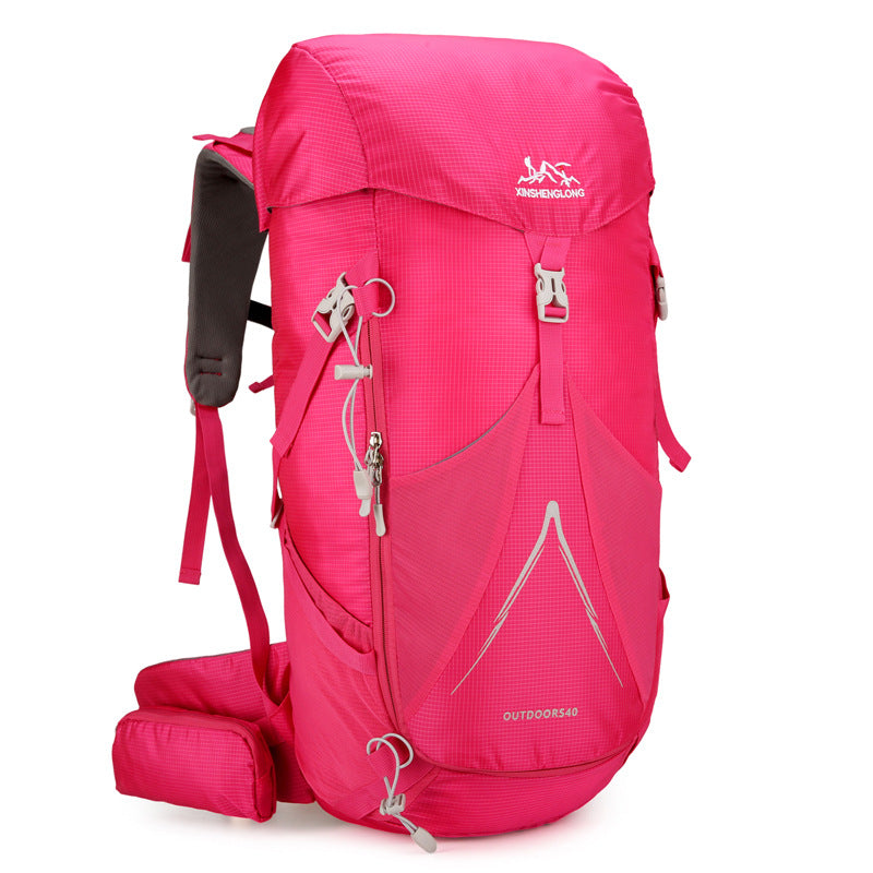 Lightweight Outdoor Hiking and Climbing Backpack - Rose Red