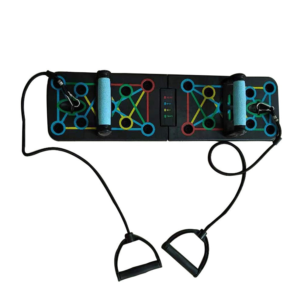 Foldable Push-Up Fitness Board - Rope Style