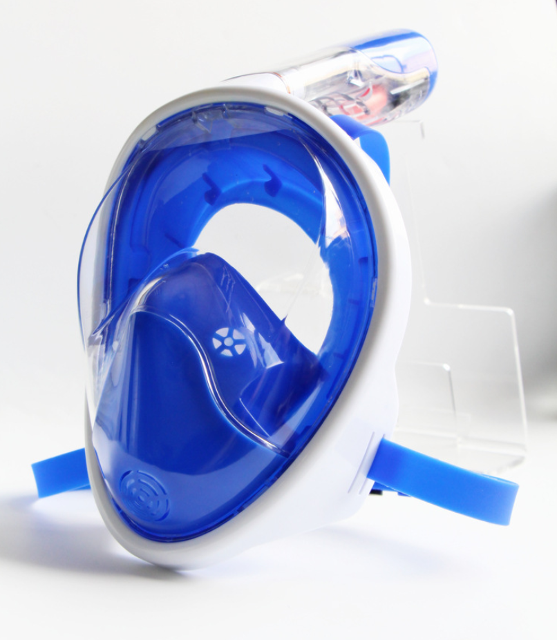 Full-Face Anti-Fog Snorkel Mask - Blue