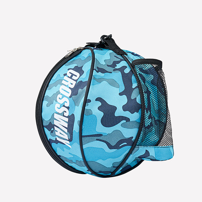Soccer & Basketball Training Backpack - Camouflage blue grey