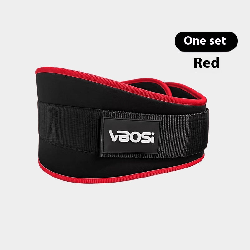 Weightlifting Waist Support Belt - Red