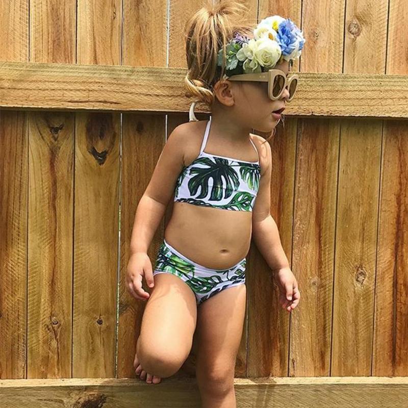 Baby Girls' Two-Piece Swimsuit Set