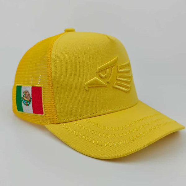 Sun-Protective Mesh Baseball Cap - Yellow
