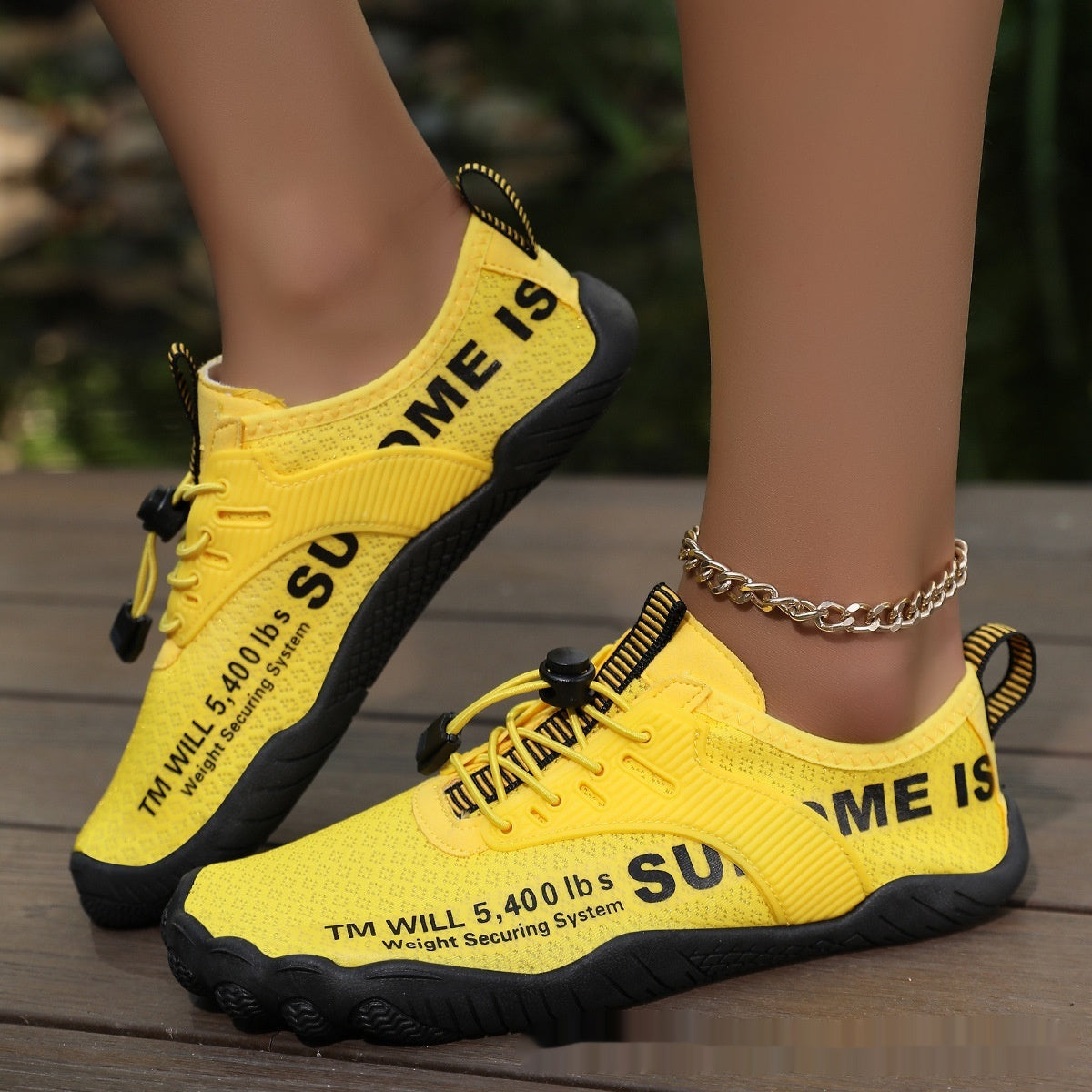 Beach Diving Swimming Outdoor Leisure Wading Hiking And Running Shoes - Yellow