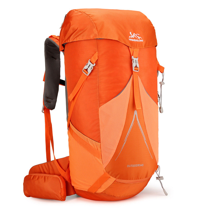 Lightweight Outdoor Hiking and Climbing Backpack - Orange
