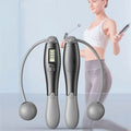 Cordless Smart Skipping Rope with Screen - Grey