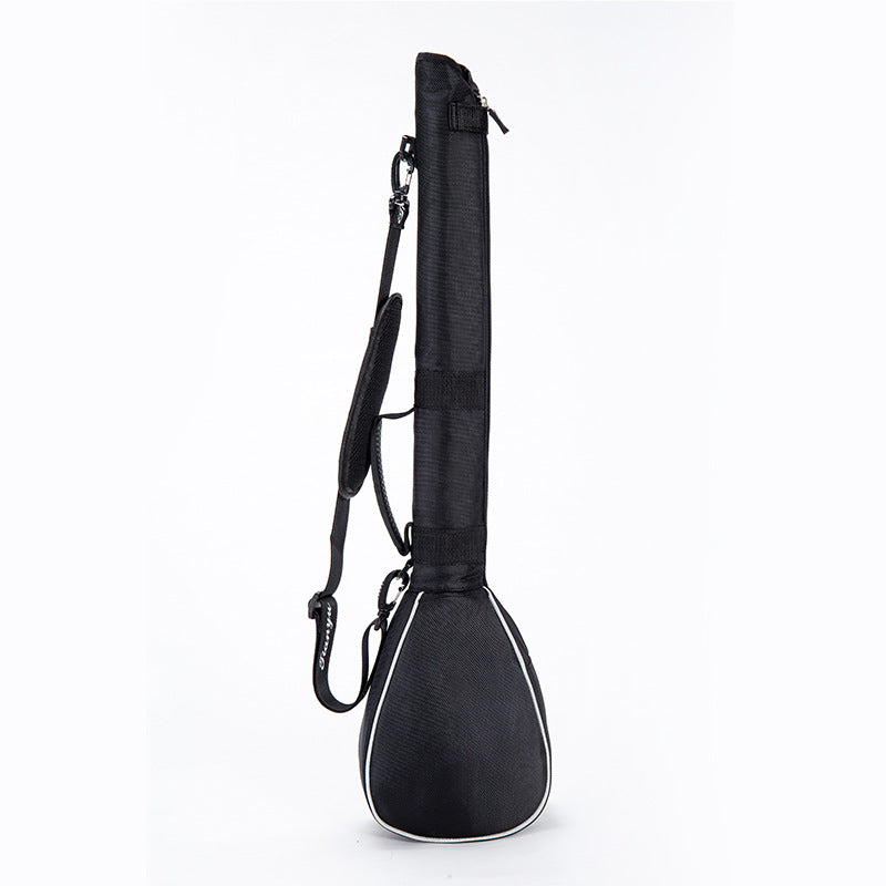Foldable Golf Bag - Black and silver