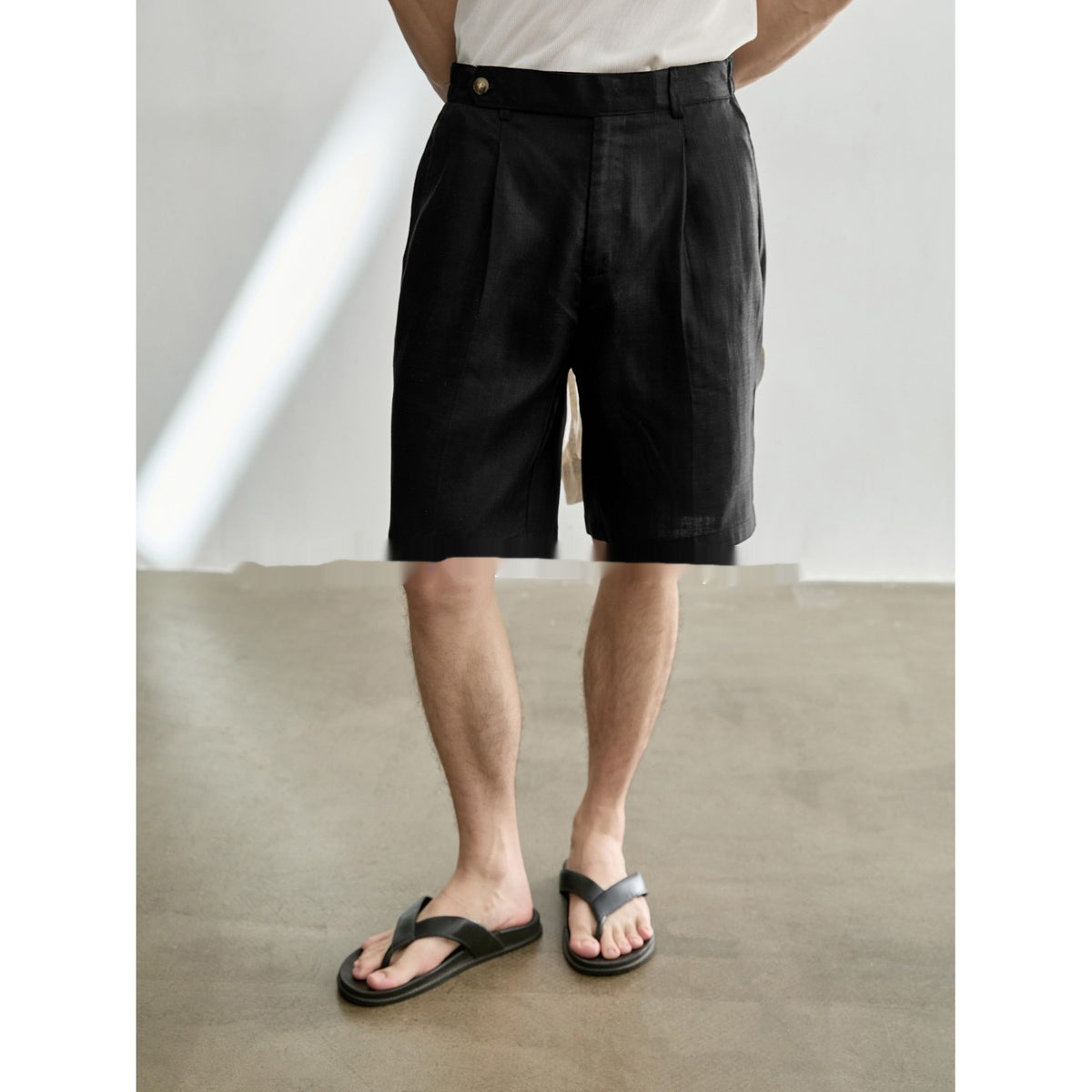 Men's Breathable Athletic Shorts - Coffee Color
