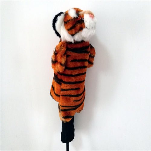 Animal Print Golf Club Head Cover - Brown