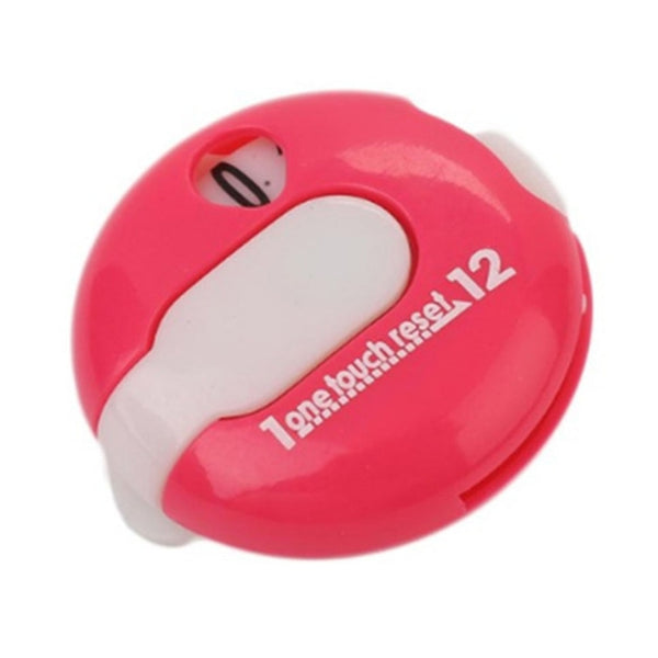 Golf Hat Clip Stroke Counter - White pink