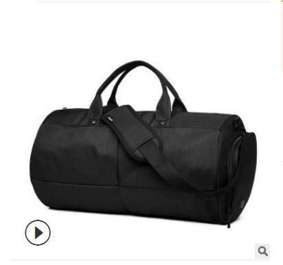 Waterproof Canvas Gym Bag - Black