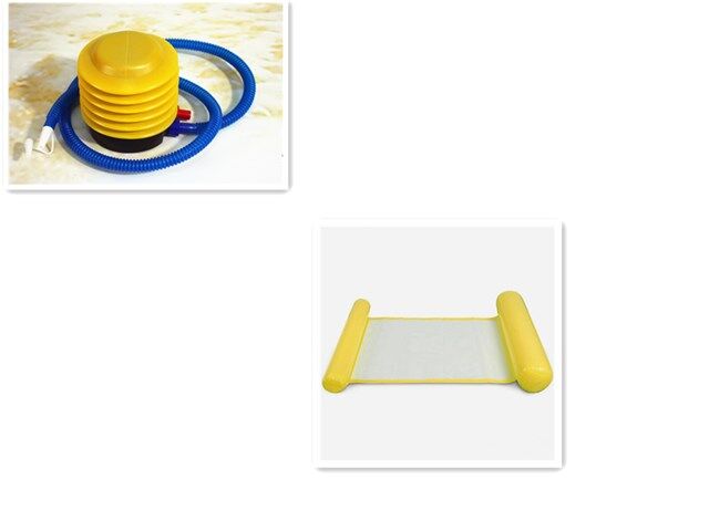 Inflatable Floating Lounge Chair - Yellow+ air Inflation