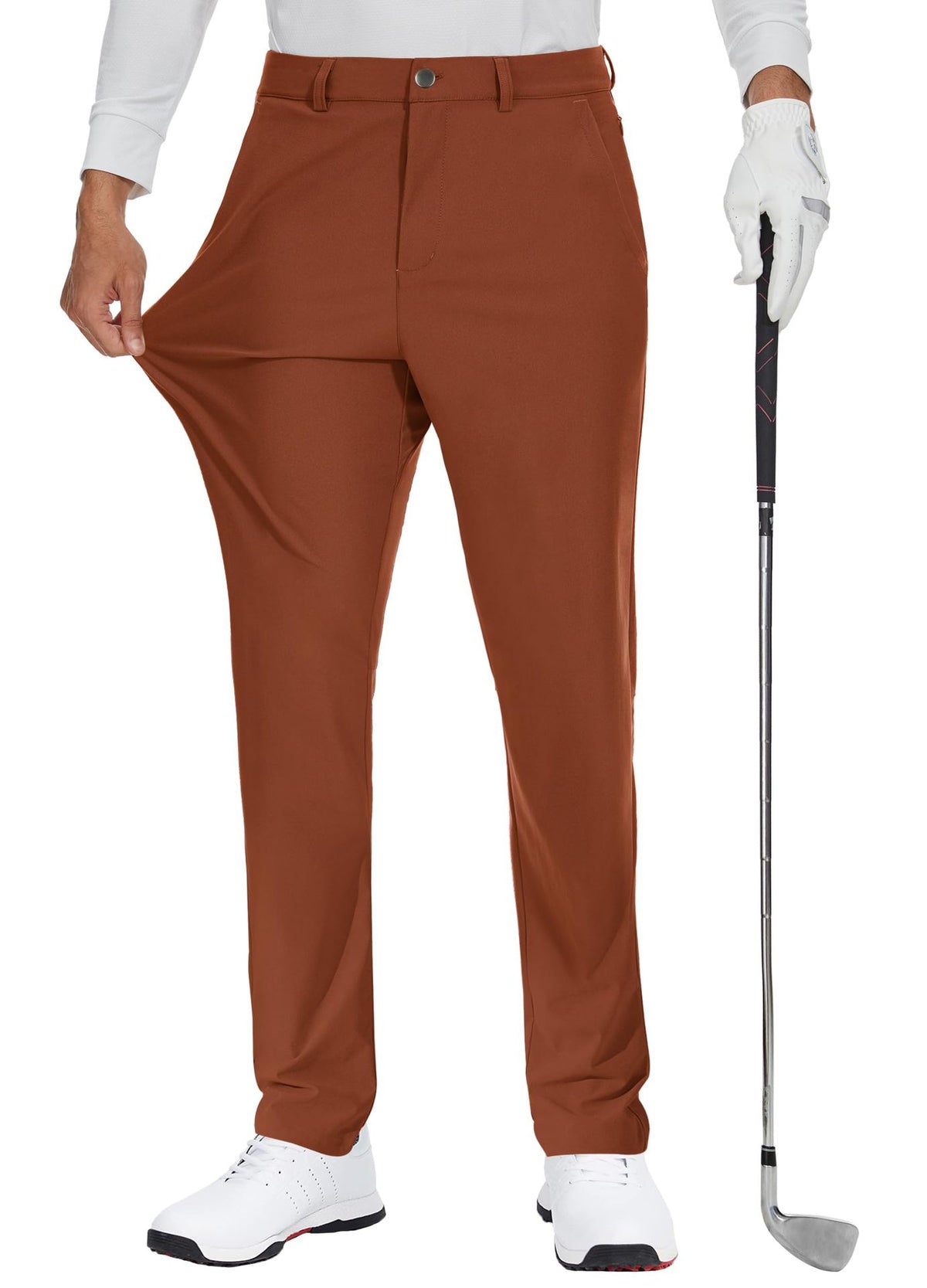 Men's Golf Dress Pants - Deep red