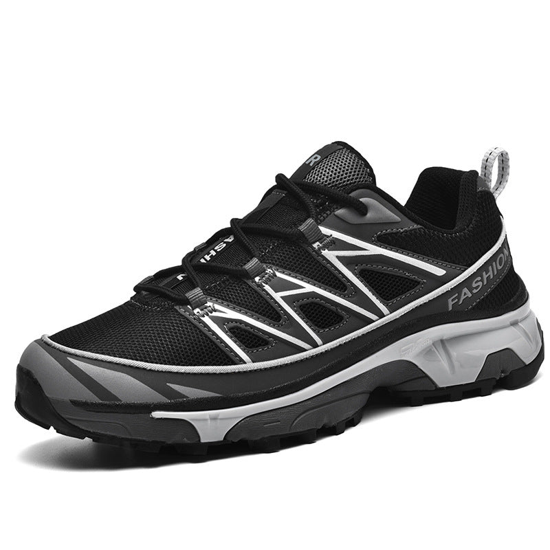 Mesh Trail Running Hiking Shoes - Peat Black