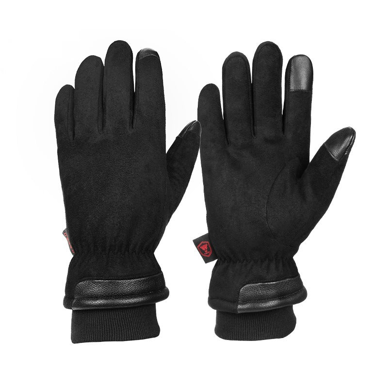 Warm Hiking and Climbing Ski Gloves - Black